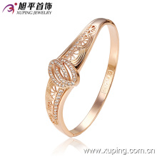 Fashion Rose Gold Color Delicate Cubic Zirconia Bangle